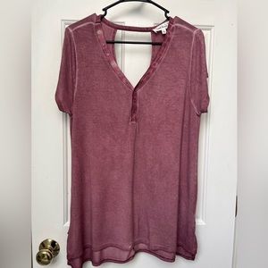 Cloud Chaser Long V Neck Tunic - Size L
